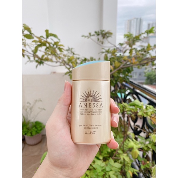 Kem chống nắng Anessa dưỡng da bảo vệ hoàn hảo Anessa Perfect UV Sunscreen Skincare Milk 60ml