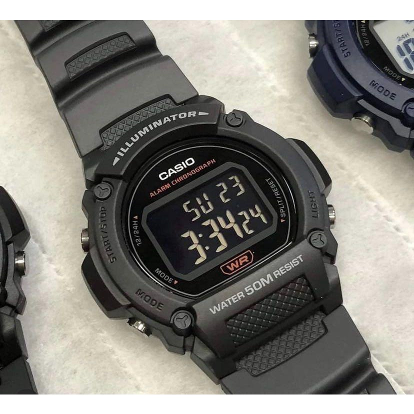 Đồng Hồ Nam Dây Nhựa Casio Standard W-219H-8BVDF Chính Hãng - W-219H-8B