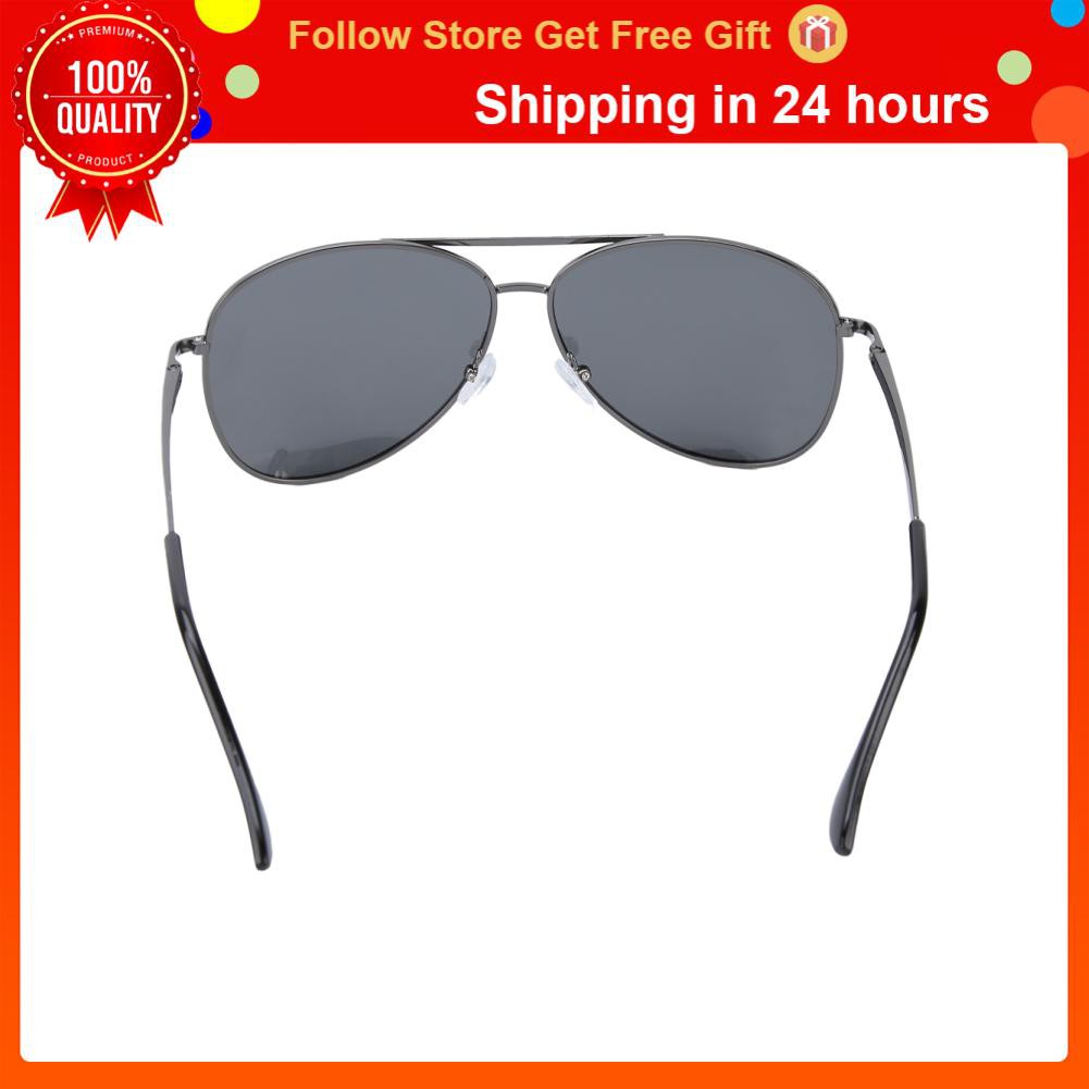 Forest Sun Glasses Silver Black Frame Gray Lens Polarized Ultraviolet‑Proof