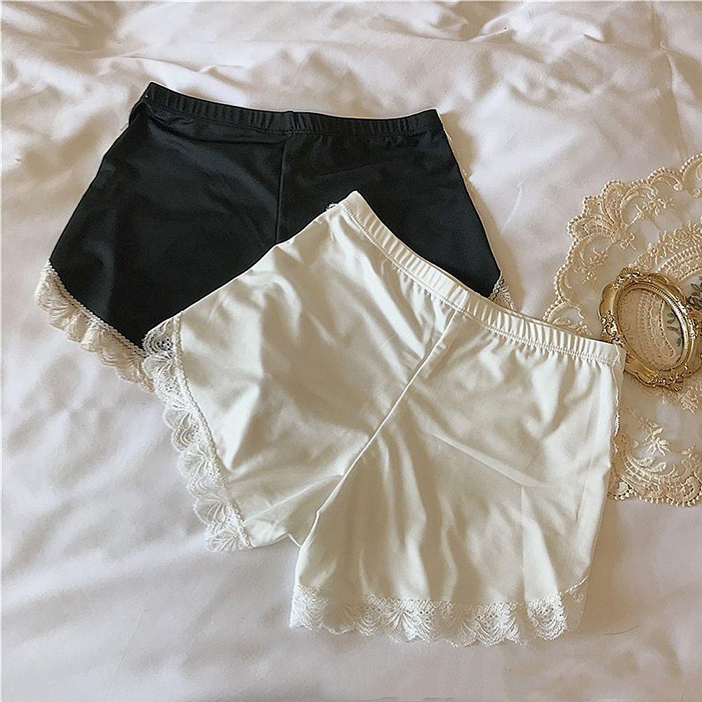 Quần Lót Ngắn Lưng Vừa Bằng Polyester Mỏng Thiết Kế Đơn Giản Cho Nữ