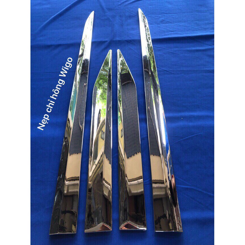 Nẹp Sườn Mạ Crom Cao Cấp  Xe Wigo 2018-2020
