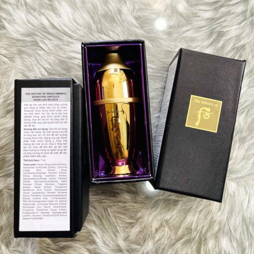 Tinh chất vàng Whoo Hoàn Lưu Cao Hwanyu Signature Ampoule 7ml-  Nuôi Dưỡng Cân Bằng Tăng Khí Huyết Cho Da