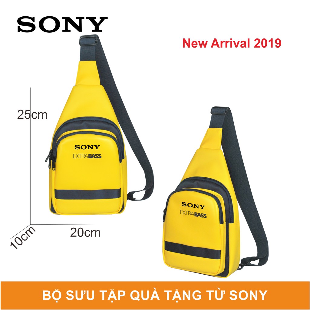 Túi Chéo Vai Sony Extra Bass Màu Vàng - Bộ Sưu Tập Quà Tặng Từ Sony | BigBuy360 - bigbuy360.vn