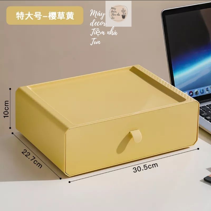 Tủ mini ngăn kéo để bàn, kệ mini đựng văn phòng phẩm đồ dùng học tập -Cỡ đại để được giấy A4