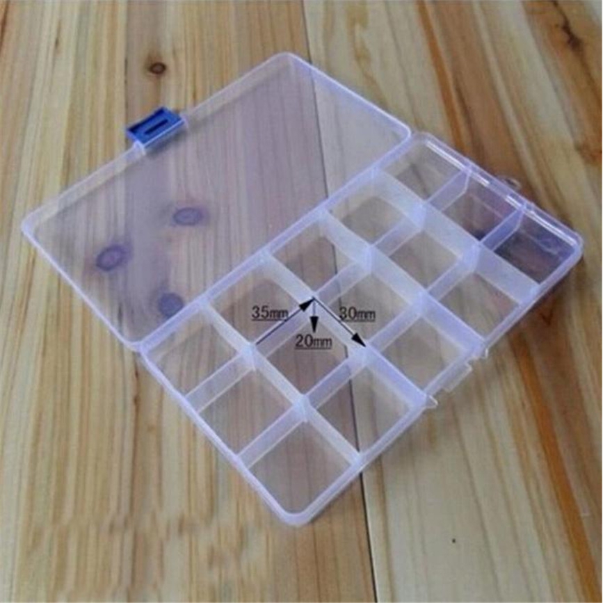 Hộp Nhựa Đựng Trang Sức Bằng Nhựa 15 Ngăn Tiện Lợi
