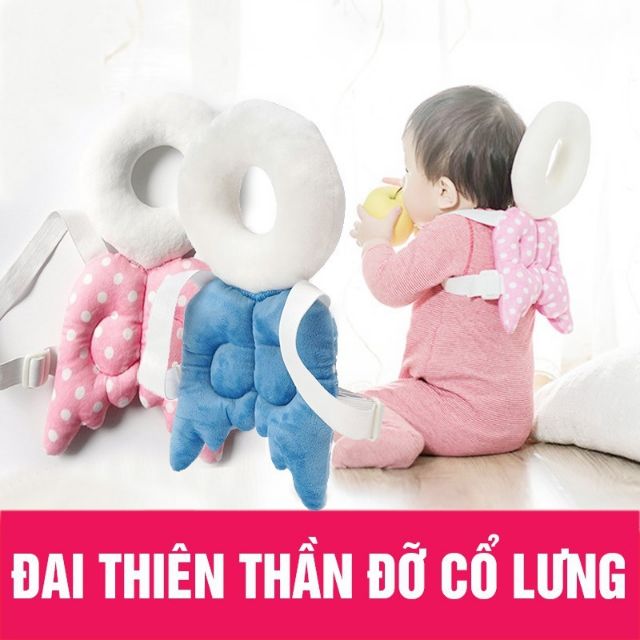 Gối thiên thần đỡ cổ và lưng cho bé