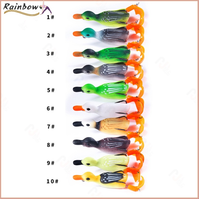 Mồi Câu Cá Giả Hình Con Vịt 8.5cm 12g Thiết Kế Hai Đầu Xoay Được