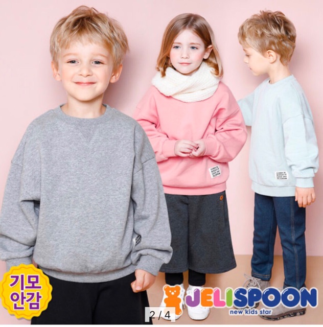 Áo nỉ bông Jelispoon xuất Hàn, VNXK dư xịn