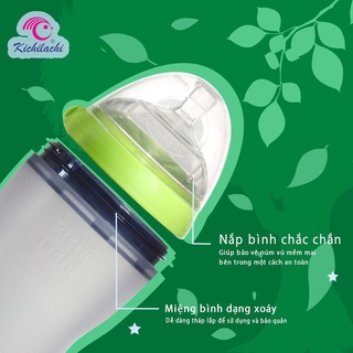 Bình sữa silicon Kichilachi 150ml và 250ml cho bé