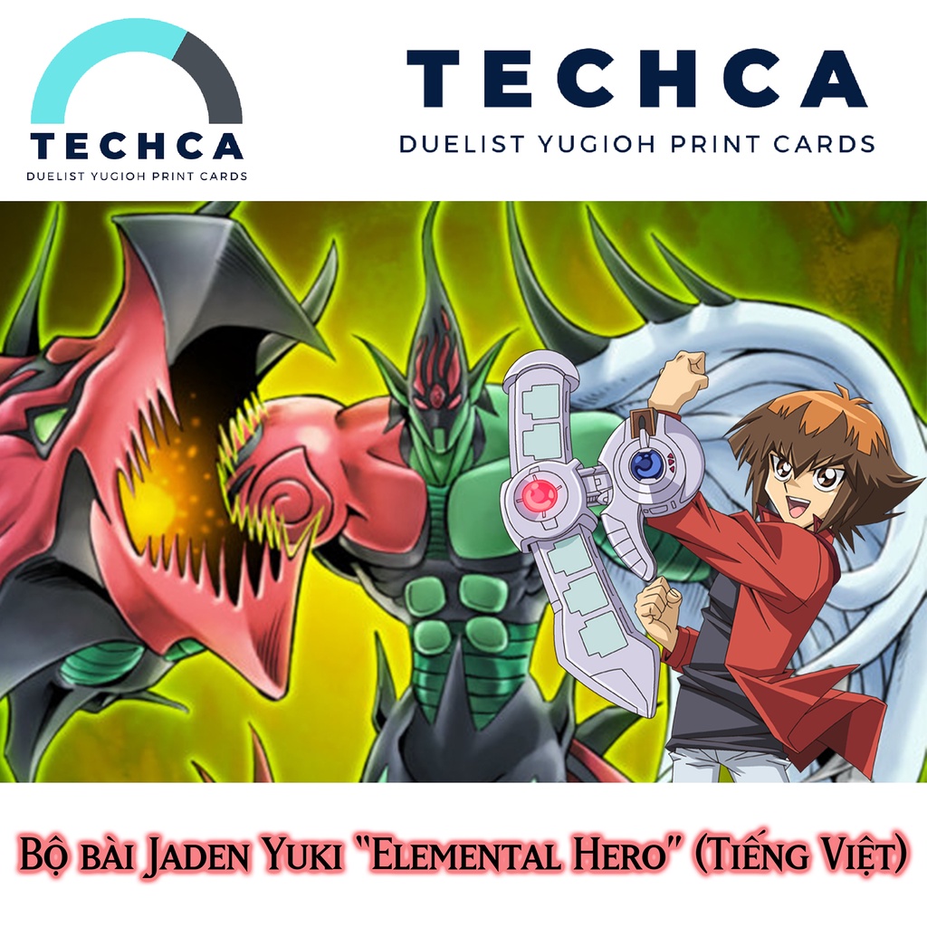 Bài In Tiếng Việt - Bộ bài Yugioh - Jaden Yuki Elemental Hero Deck