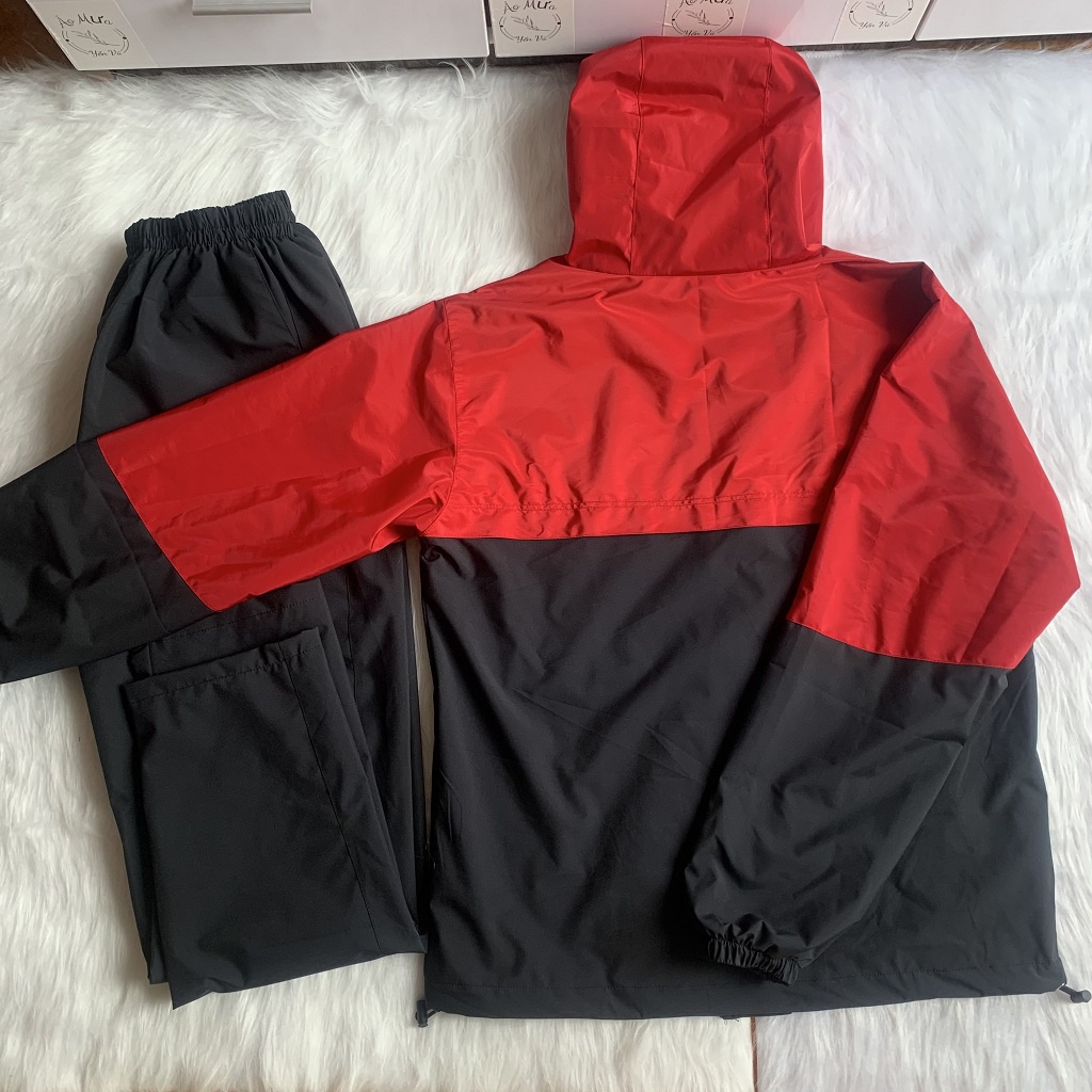 Áo mưa bộ cho Nam Nữ chống thấm TUYỆT ĐỐI, chống gió rét đi xe máy, đi phượt, đi làm 1 LỚP CHỐNG THẤM KH004