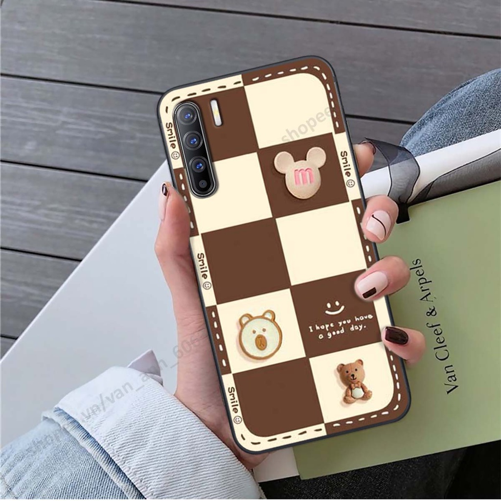 Ốp lưng Oppo Reno3 / Reno3 Pro / Reno 3 hình gấu, kẹo dễ thương cute