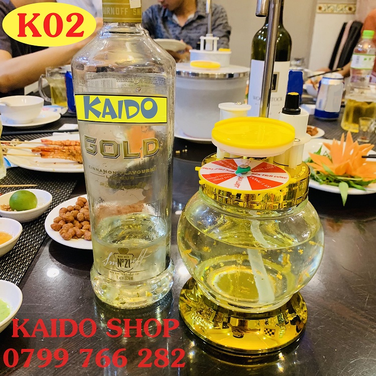 Máy rót rượu tự động K02 Bình thủy tinh Đặt Ly Tự Rót 0.9L - 1688s.vn