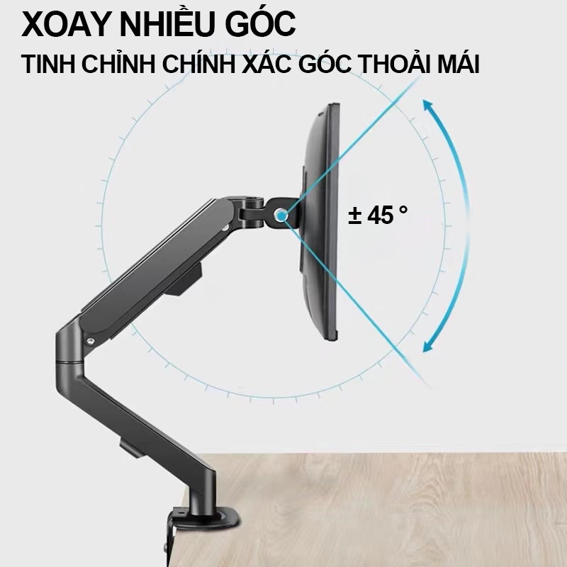 giá đỡ màn hình Giá treo màn hình máy tính 17 - 27 inch Tải trọng 8Kg Mẫu mới 2022
