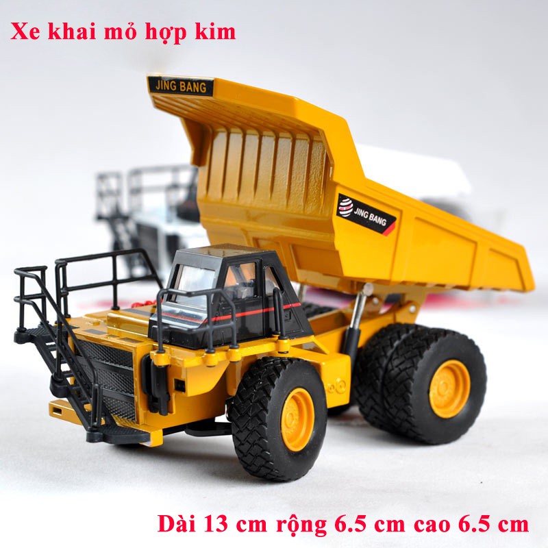 Xe mô hình khai thác mỏ bằng hợp kim chắc chắn, chi tiết sắc sảo, tinh tế có thể làm đồ chơi hoặc trưng bày