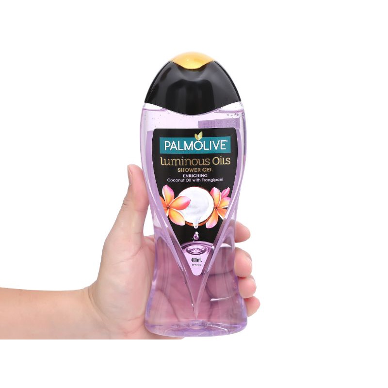 Dầu tắm dưỡng ẩm Pamolive dầu dừa và hoa sứ 400ml | BigBuy360 - bigbuy360.vn
