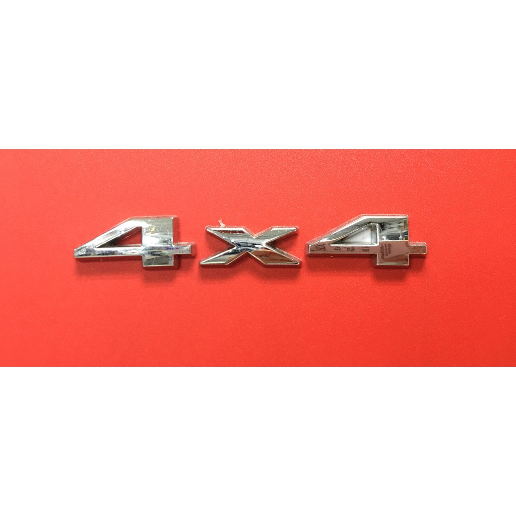 Decal Tem chữ nổi 4x4 trang trí ô tô