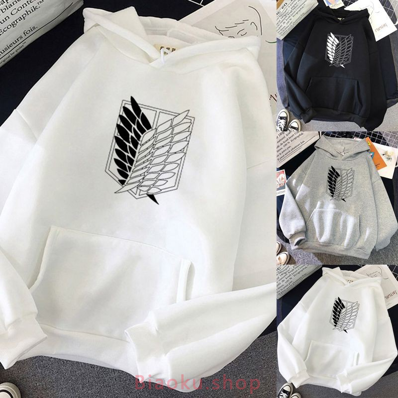 Áo Hoodies Mikasa Eren Anime Attack On Titan