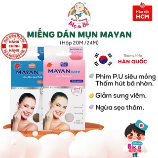 [HÀN QUỐC] Miếng dán giảm mụn Mayan - hiệu quả trong 48 giờ (Hộp 20M/24M)