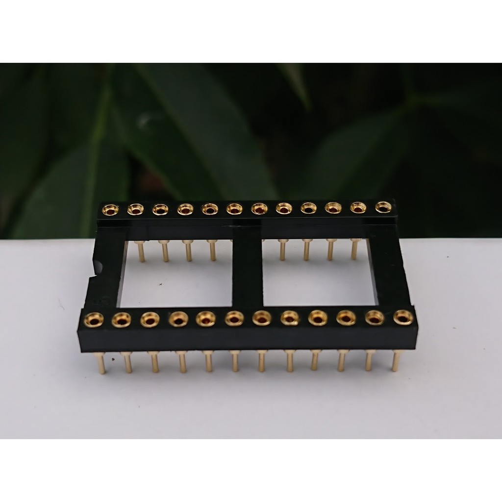 Đế cắm IC Nextron 24P mạ vàng 1U (DIP-24)