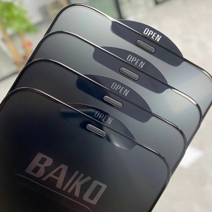Cường lực Baiko iphone 14 ProMax 14Plus 14Pro 13 ProMax 12 ProMax 11 Pro Max 11Pro Xs max x 7Plus 8Plus Full màn hình