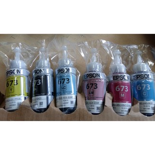 MỰC IN EPSON T673 dùng cho L800/L805/ L1800 ( Com bo 6 màu)
