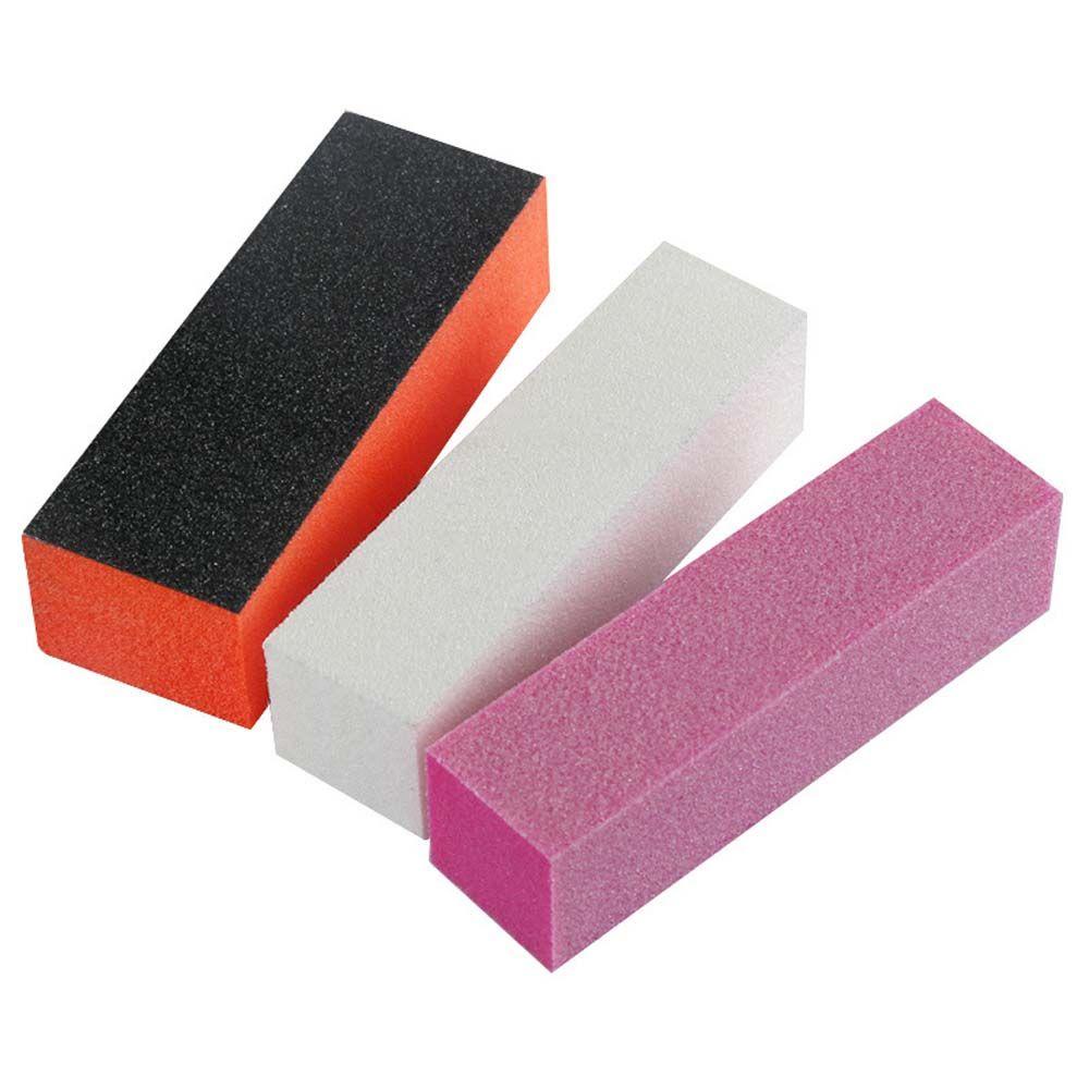 Khối Dũa Móng Tay Gel UV Màu Trắng Hồng