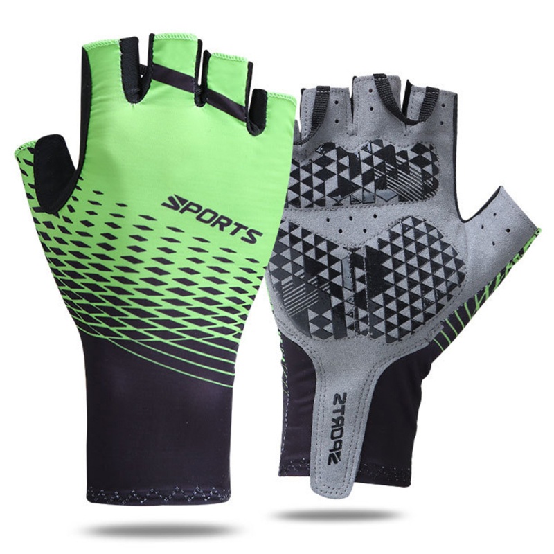 Găng Tay Hở Ngón Thoáng Khí Chuyên Dùng Khi Đạp Xe Leo Núi Unisex
