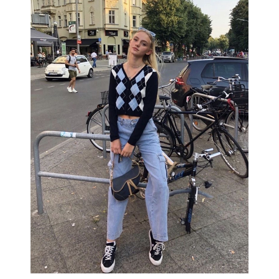 Áo cardigan tay dài dệt kim cổ chữ V phong cách cổ điển cho nữ | BigBuy360 - bigbuy360.vn