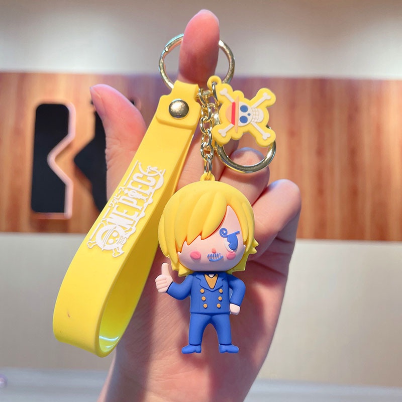 Móc Khóa PVC Hình Búp Bê Hoạt Hình one piece