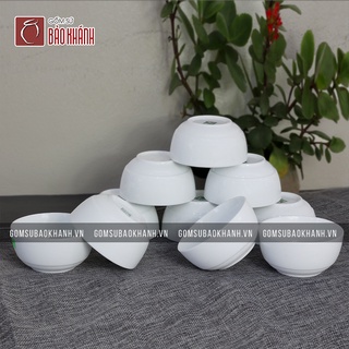 [CHÍNH HÃNG BÁT TRÀNG] Bát ăn cơm men trắng gốm sứ Bát Tràng