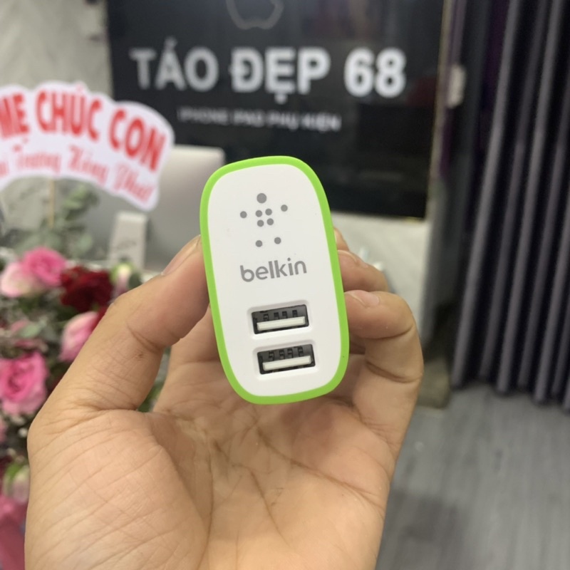 Sạc belkin chính hãng 5V-2.1A 2 cổng