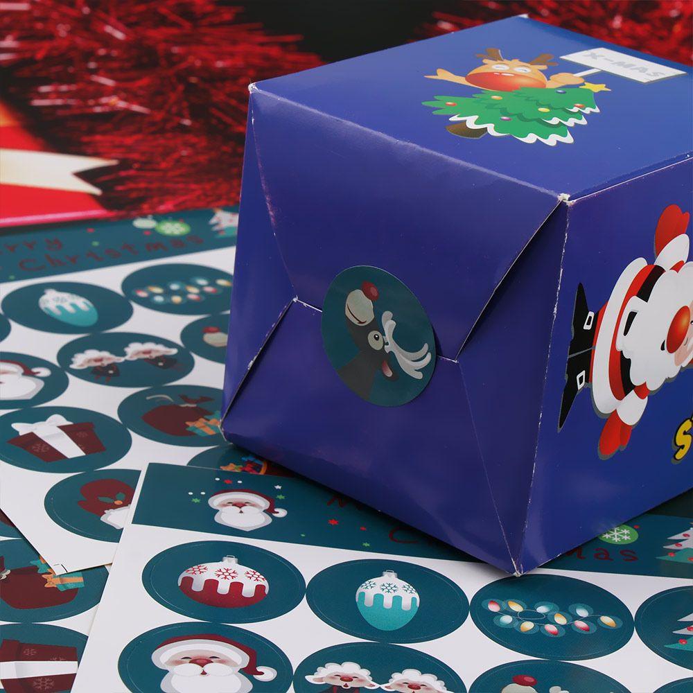 MUVAKO Set 160 Nhãn Dán Quà Tặng Giáng Sinh Handmade 3CM