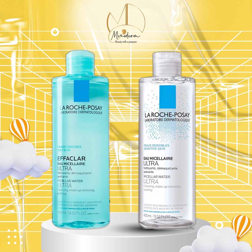 Nước tẩy trang La Roche-Posay Micellar Water Ultra Sensitive Skin cho da nhạy cảm 200ml, 400ml