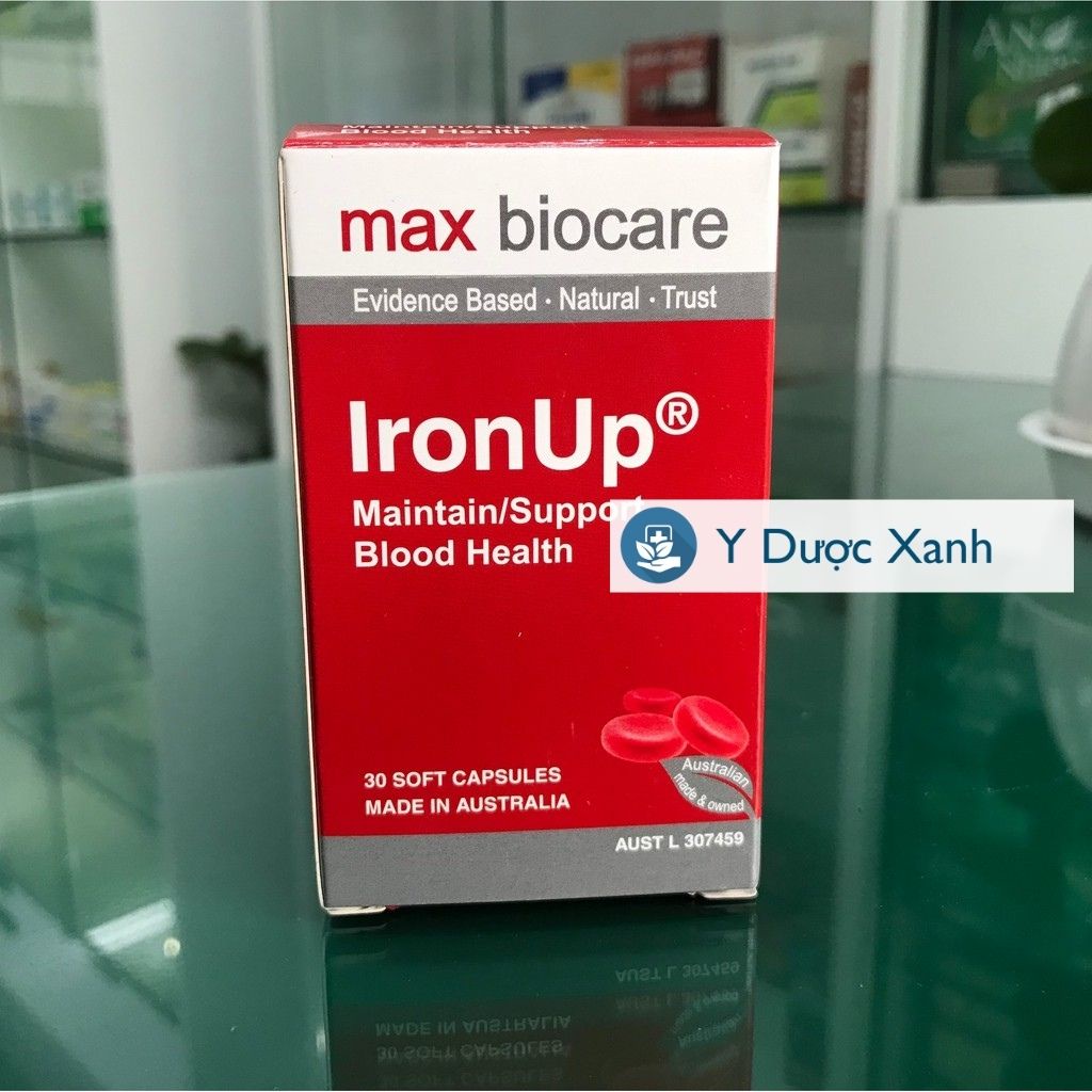 Mua [Chính Hãng] MAX BIOCARE IRONUP, 30 viên, Viên sắt bổ máu cho bà bầu, mang thai, sau sinh - Y Dược Xanh