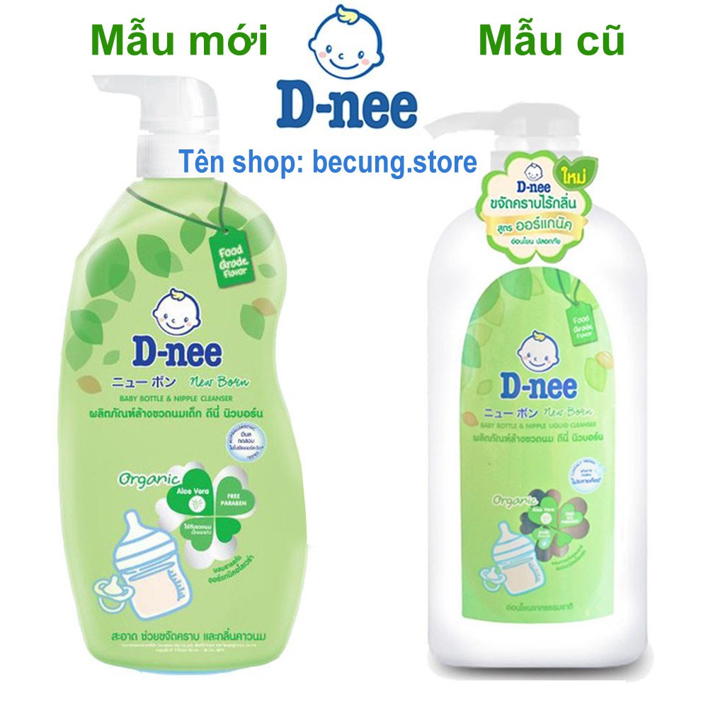 Nước Rửa Bình Sữa Dnee Organic 620ml