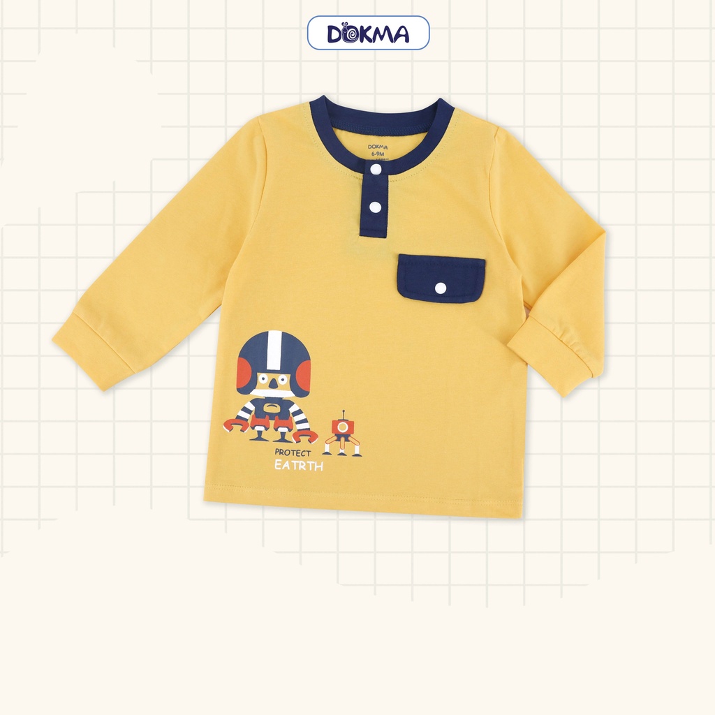 DA1086 Áo bổ trụ dài tay Dokma BT