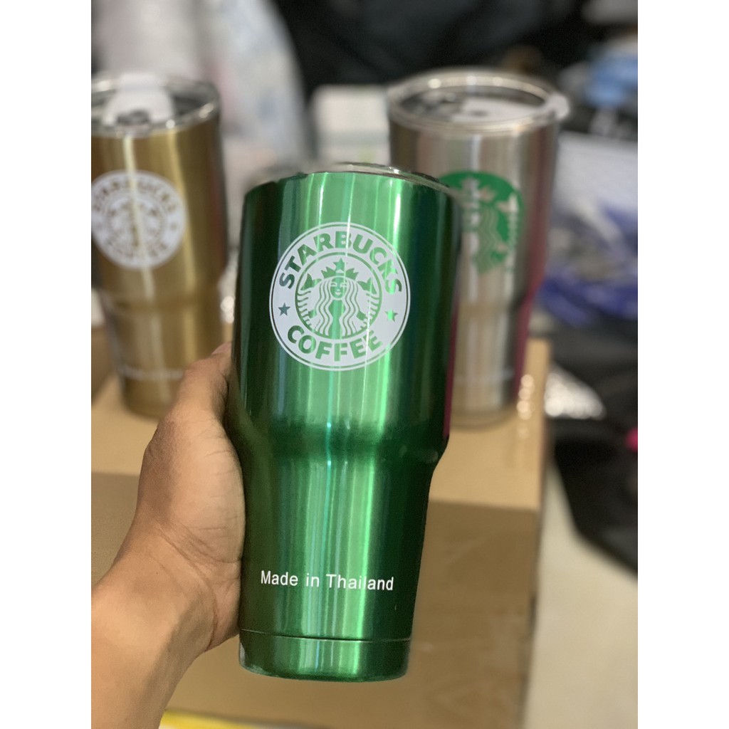 Ly giữ nhiệt Thái lan starbuck 900ml (kèm túi kèm ống hút) (màu ngẫu nhiên)