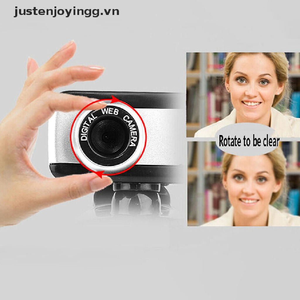 Webcam Usb 2.0 Hd Kỹ Thuật Số Có Thể Xoay Kèm Micro Cho Máy Tính | WebRaoVat - webraovat.net.vn
