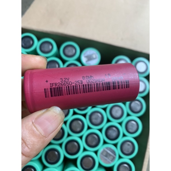 pin 22650 lithium sắt phốt phát 3,2v-2500mAh xả 30c
