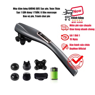 MÁY ĐẤM LƯNG CẦM TAY YOTUO (Kèm tem bảo hành) Chính hãng, Máy massage đấm lưng, 6 Đầu massage toàn thân