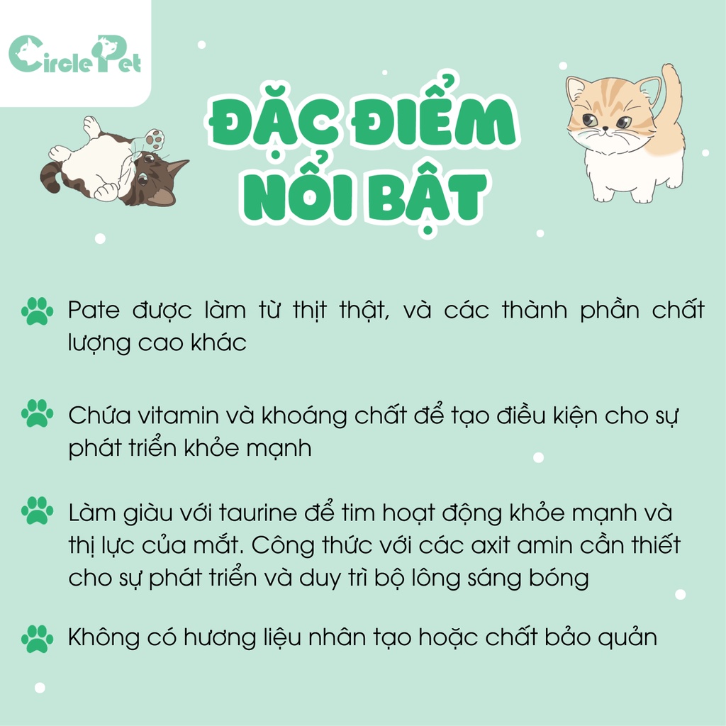Pate Cho Mèo Bellotta Giàu Chất Dinh Dưỡng Dành Cho Mèo Trên 1 Tuổi Gói 85g - Circle Pet