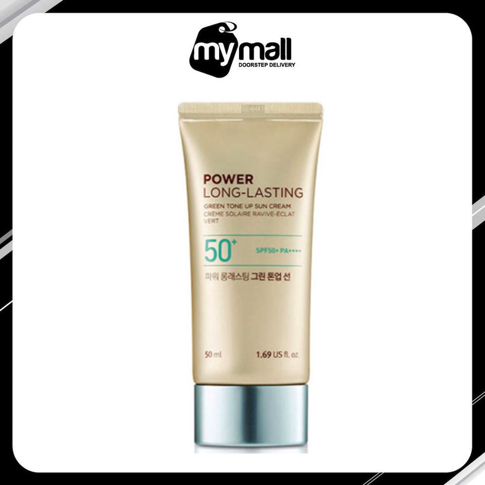 Kem Chống Nắng Nâng Tone & Lâu Trôi Thefaceshop Natural Sun Eco Power Long Lasting Green Tone Up Sun Cream SPF50+ PA++++