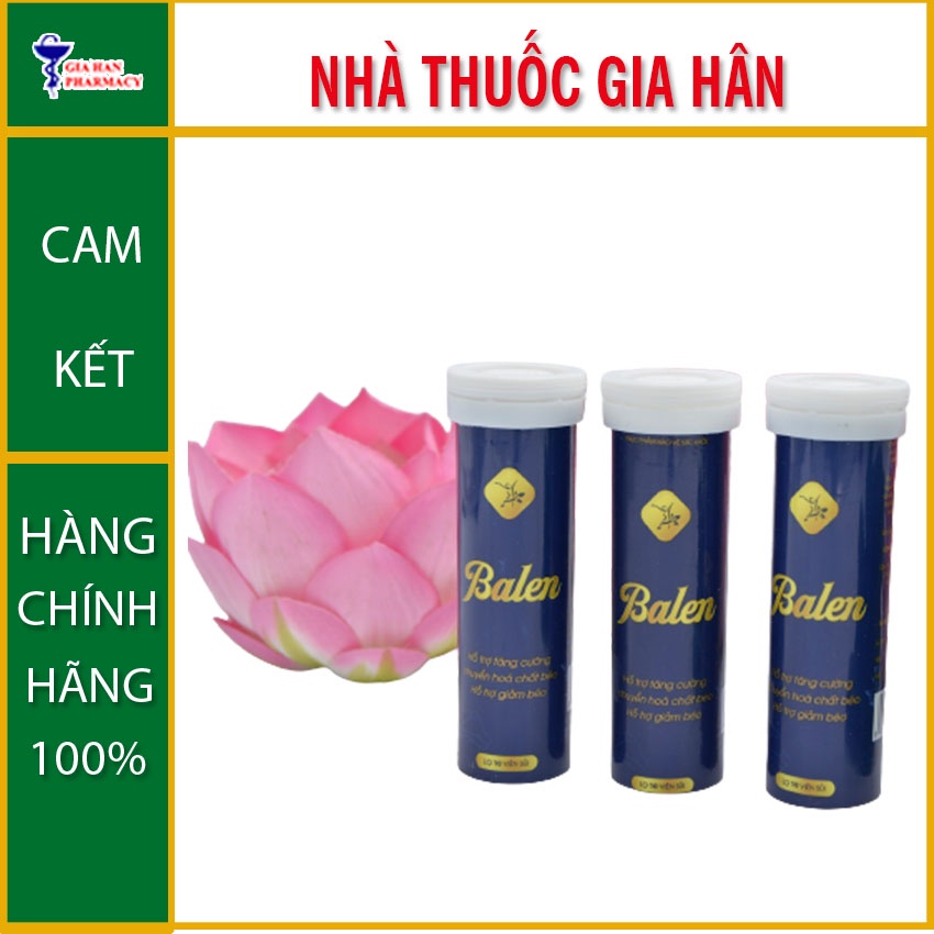 Viên Sủi Balen (hộp 3 túy) hỗ trợ tăng cường chuyển hóa chất béo - Gia Hân