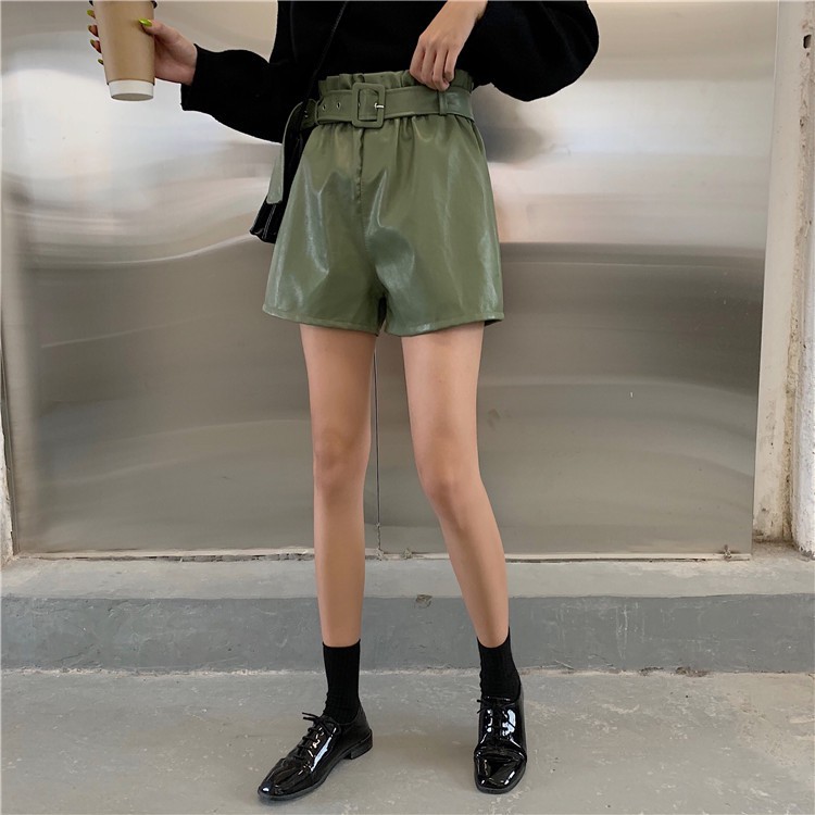 Quần Đùi Da Pu Ống Rộng Thời Trang Cho Nữ | BigBuy360 - bigbuy360.vn