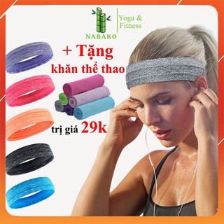 [TẶNG KHĂN] Băng Đô Thể Thao Siêu Mềm Mại Kháng Khuẩn Siêu Dễ Thương Cho Nữ- Nabako