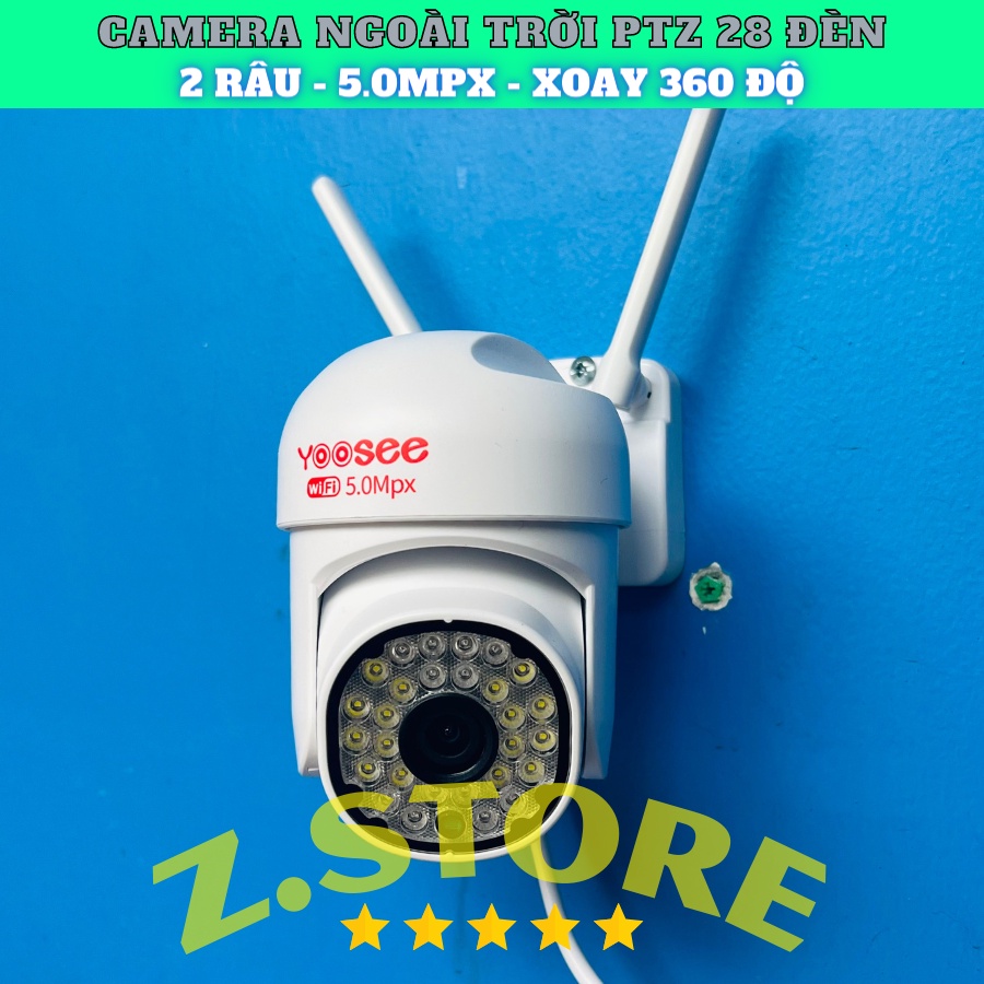 Camera IP Yoosee Ngoài Trời PT28 FullHD Tiếng Việt - Xoay 360 và Thẻ 32 Gb