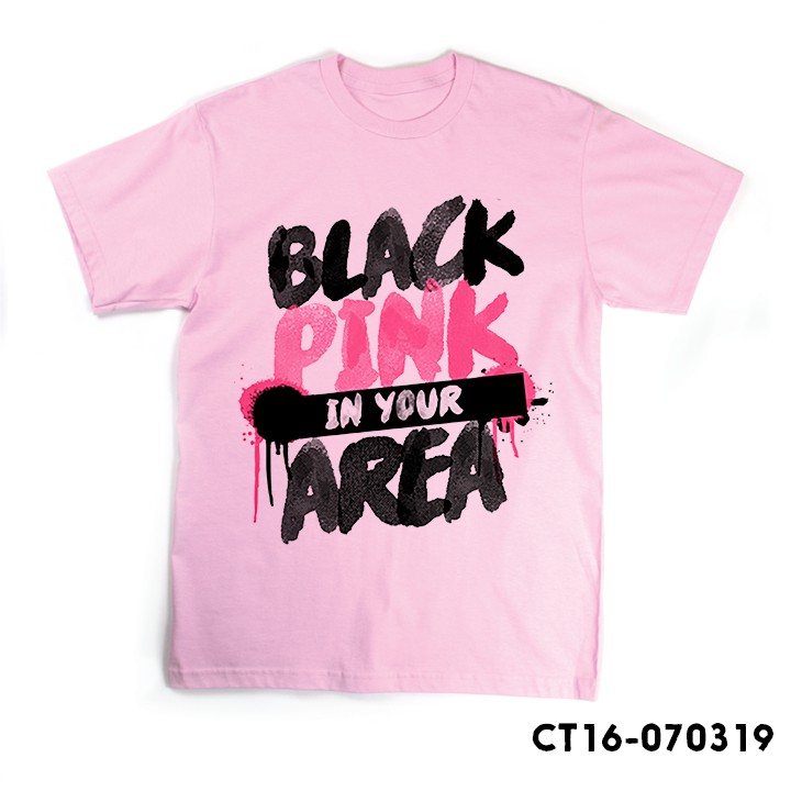 Áo thun logo Blackpink In Your Area Jisoo Jennie Rose Lisa CÓ SIZE LỚN BIGSIZE NGƯỜI MẬP BÉO