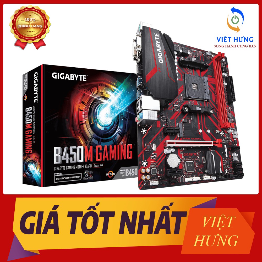 Main Gigabyte B450M GAMING (Chipset AMD B450/ Socket AM4/ VGA onboard)