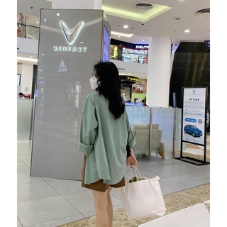 Áo sơ mi oversize [Hình thật ]